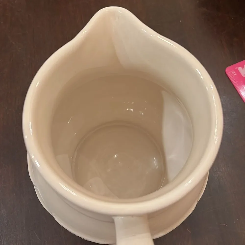 Longaberger pottery heritage blue pitcher